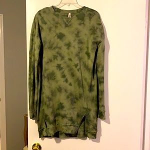Medium Olive Tie Dye Tunic